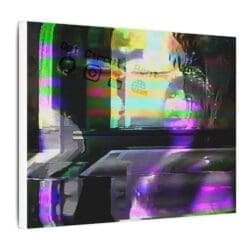Canvas Print of a Glitch Art piece, "Ever Upward."